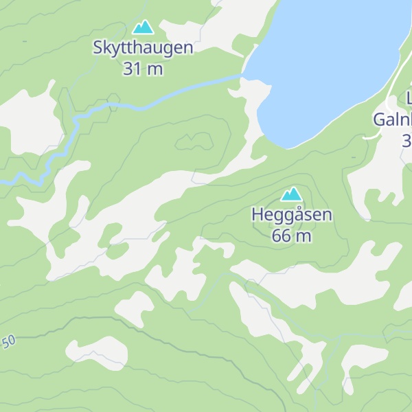 Map of Lille Heggåsen