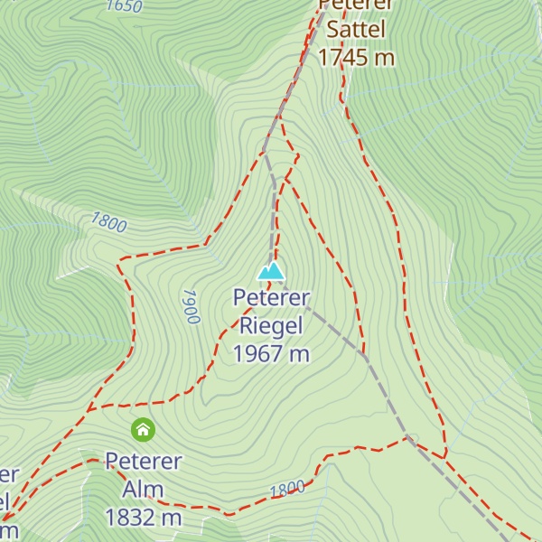 Map of Peterer Riegel