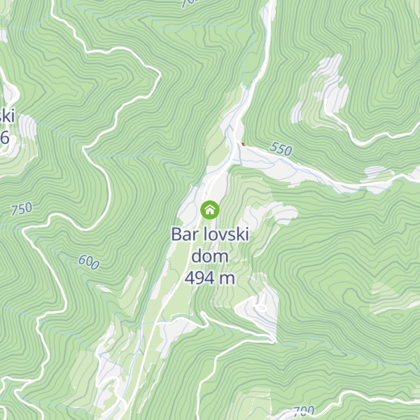 Map of Bar lovski dom