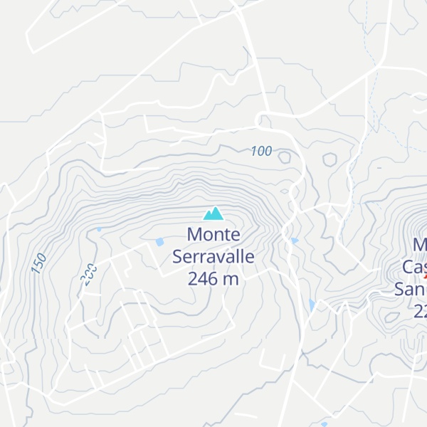 Map of Monte Serravalle