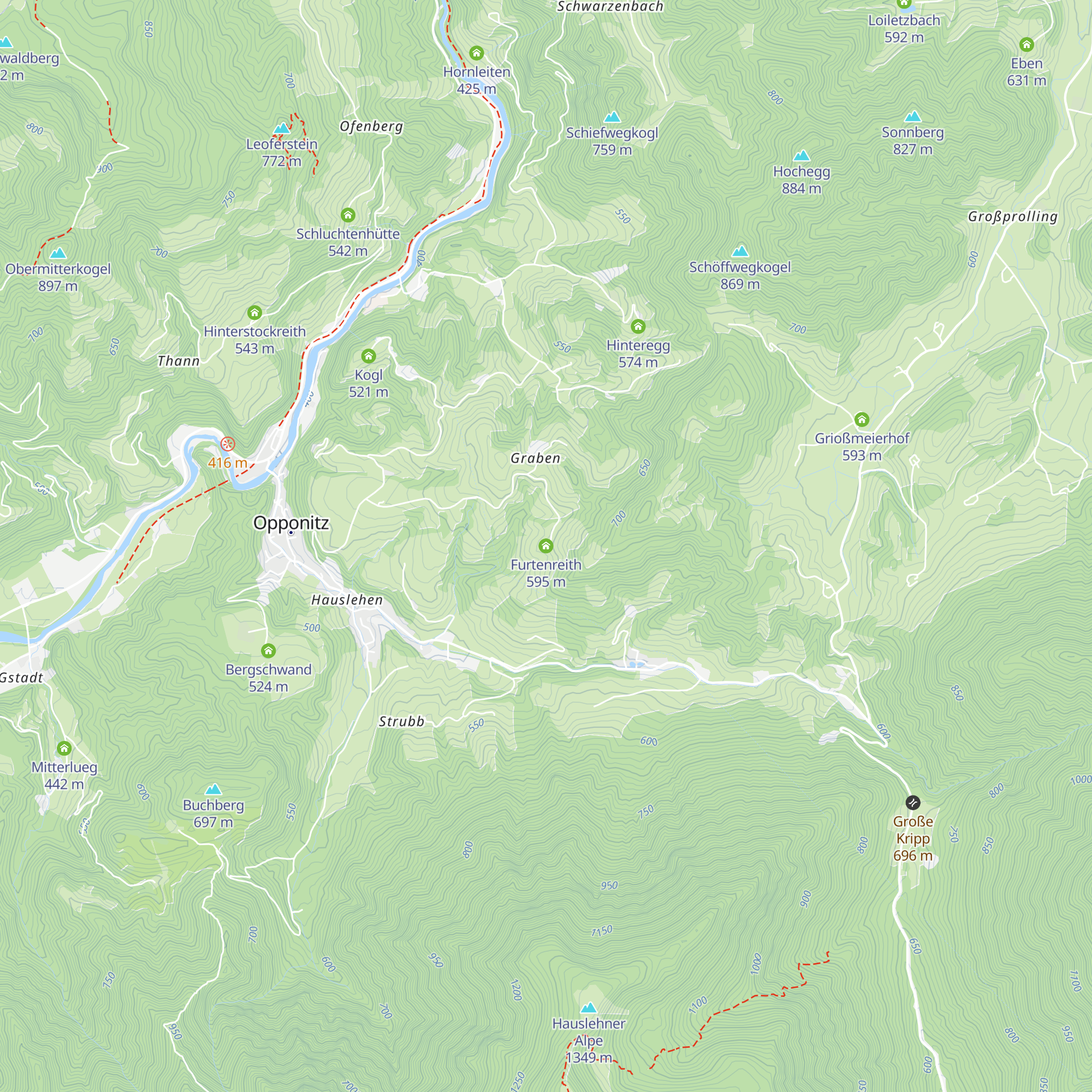 Furtenreith map