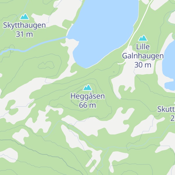 Map of Heggåsen