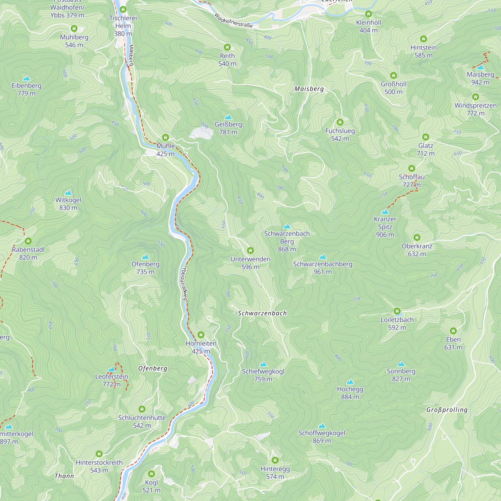 Unterwenden map