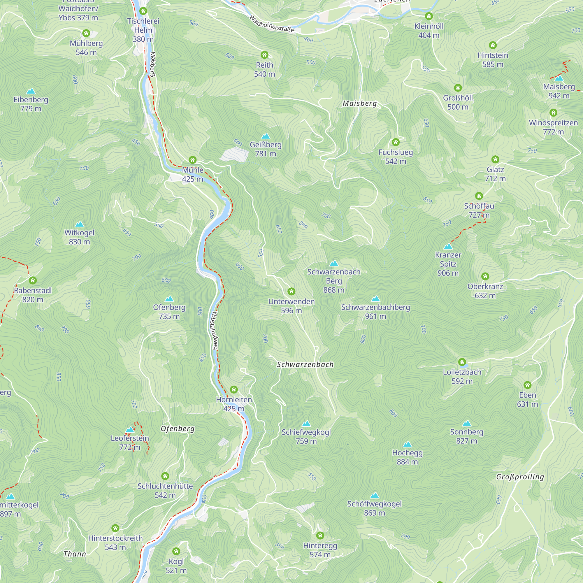 Unterwenden map