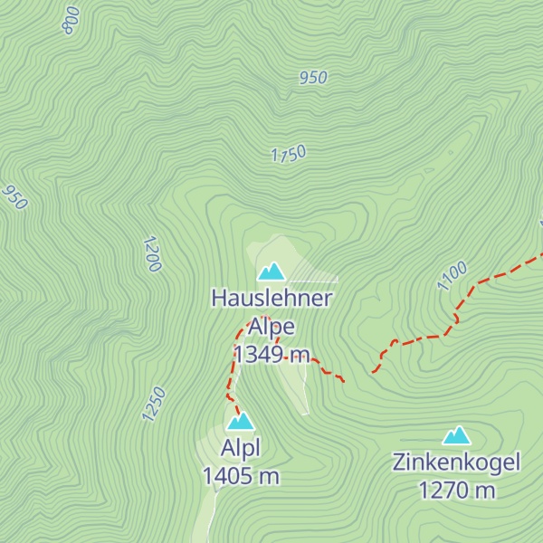 Map of Hauslehner Alpe