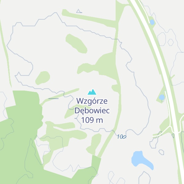 Map of Wzgórze Dębowiec