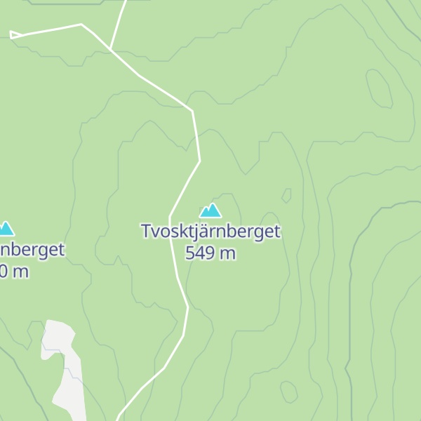 Map of Tvosktjärnberget
