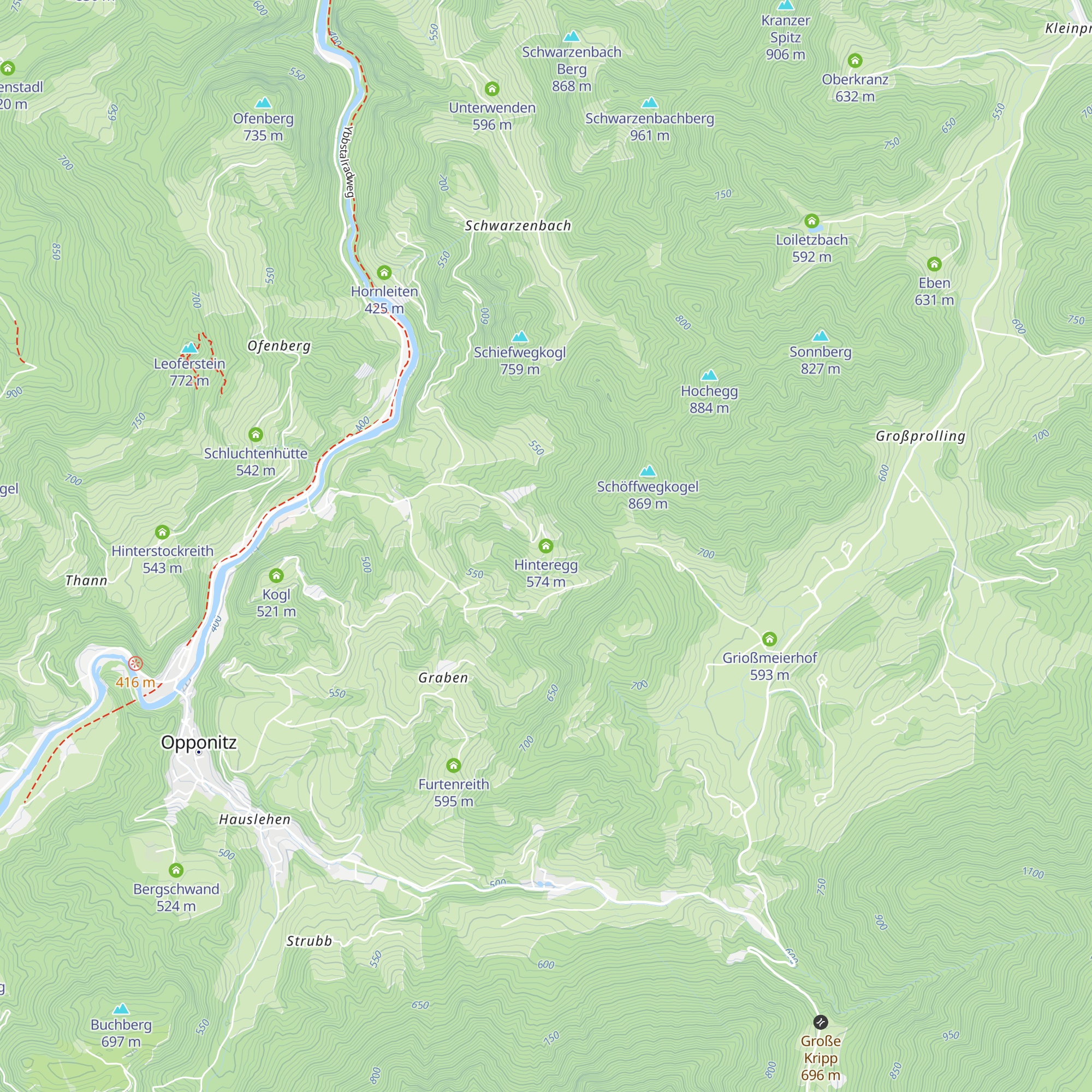 Hinteregg map