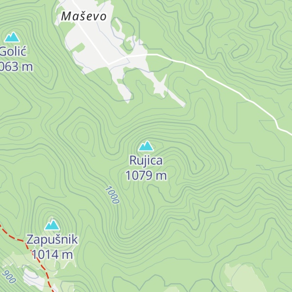 Map of Rujica