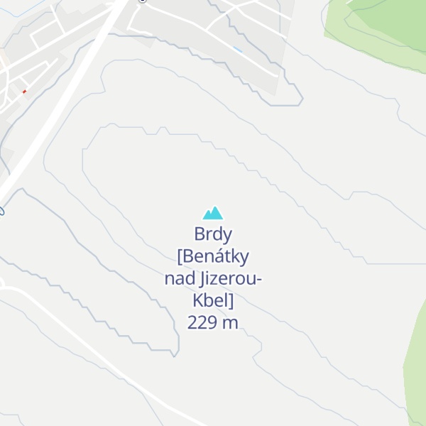 Map of Brdy [Benátky nad Jizerou-Kbel]