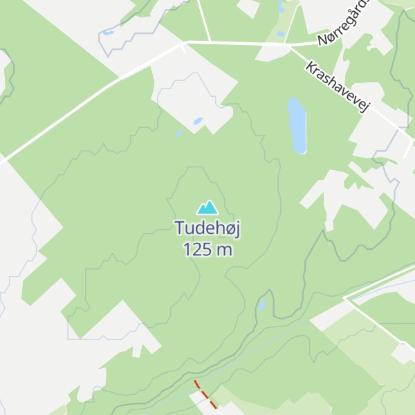 Map of Tudehøj