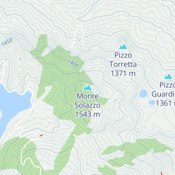 Map of Monte Solazzo