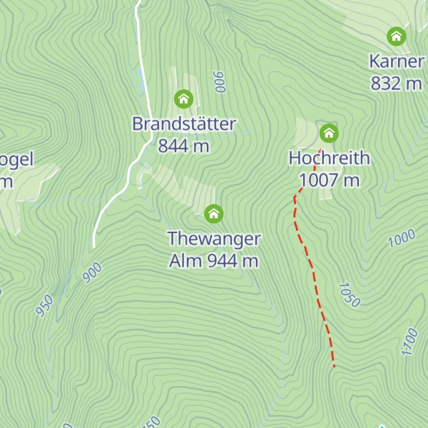 Map of Thewanger Alm