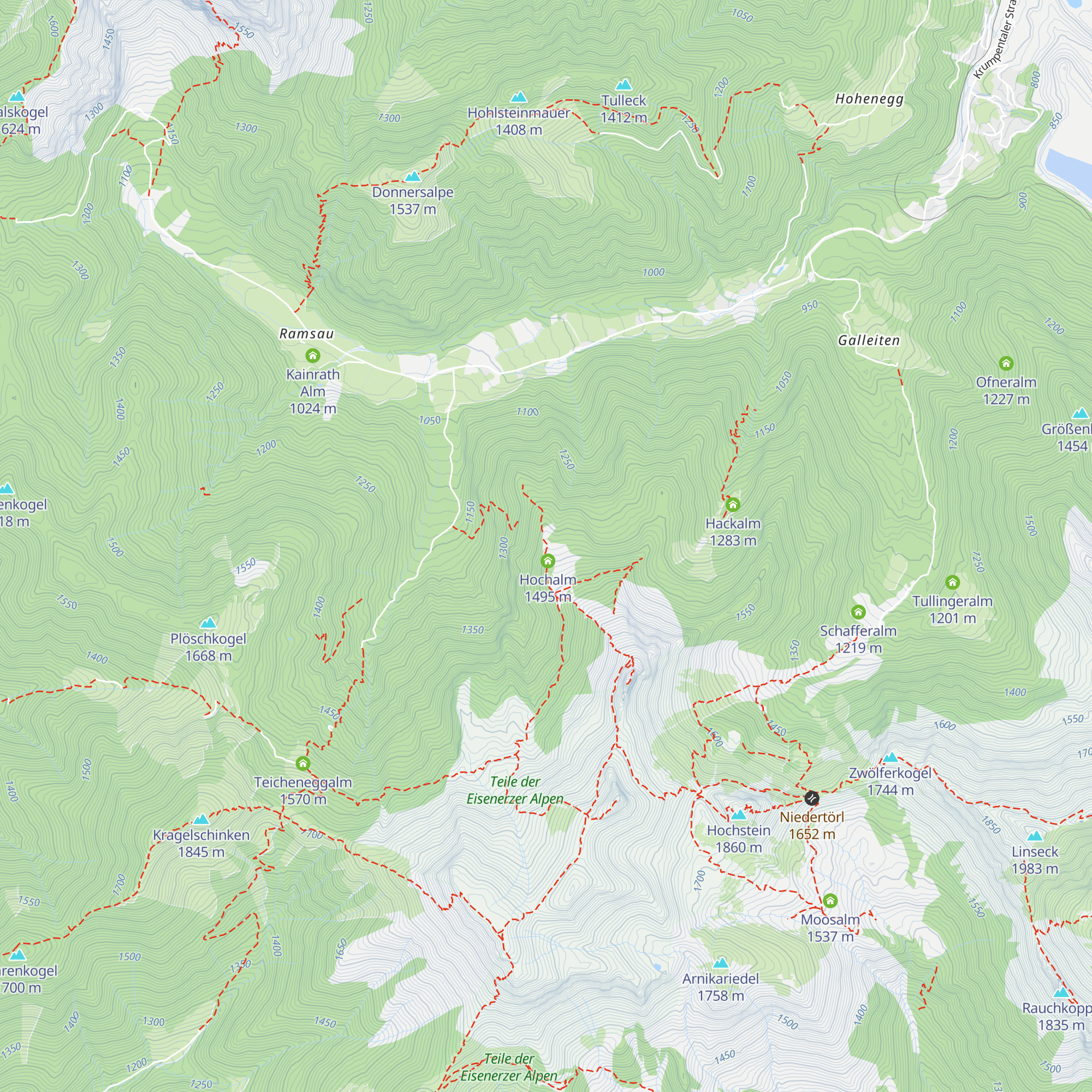 Hochalmhütte map