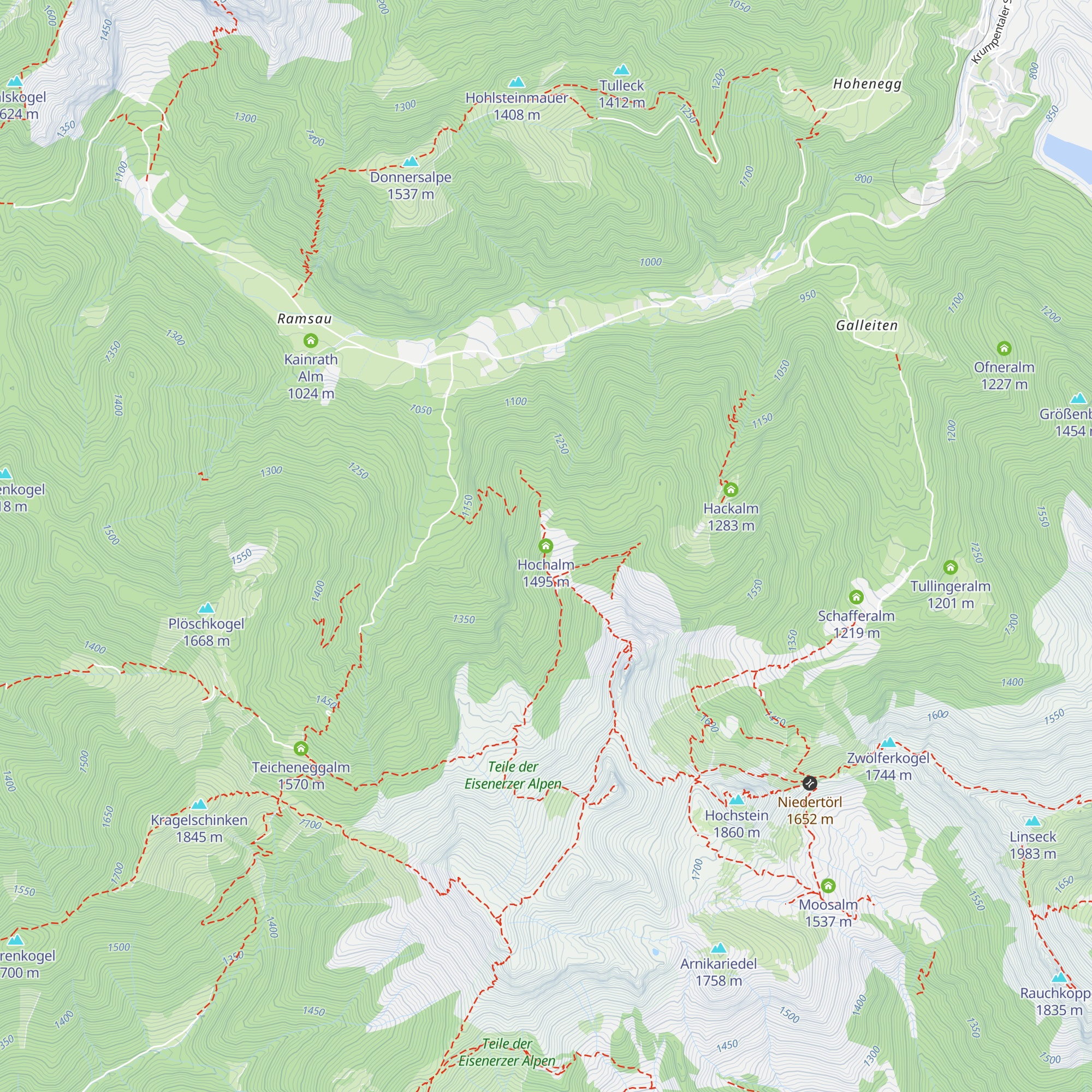Hochalm map