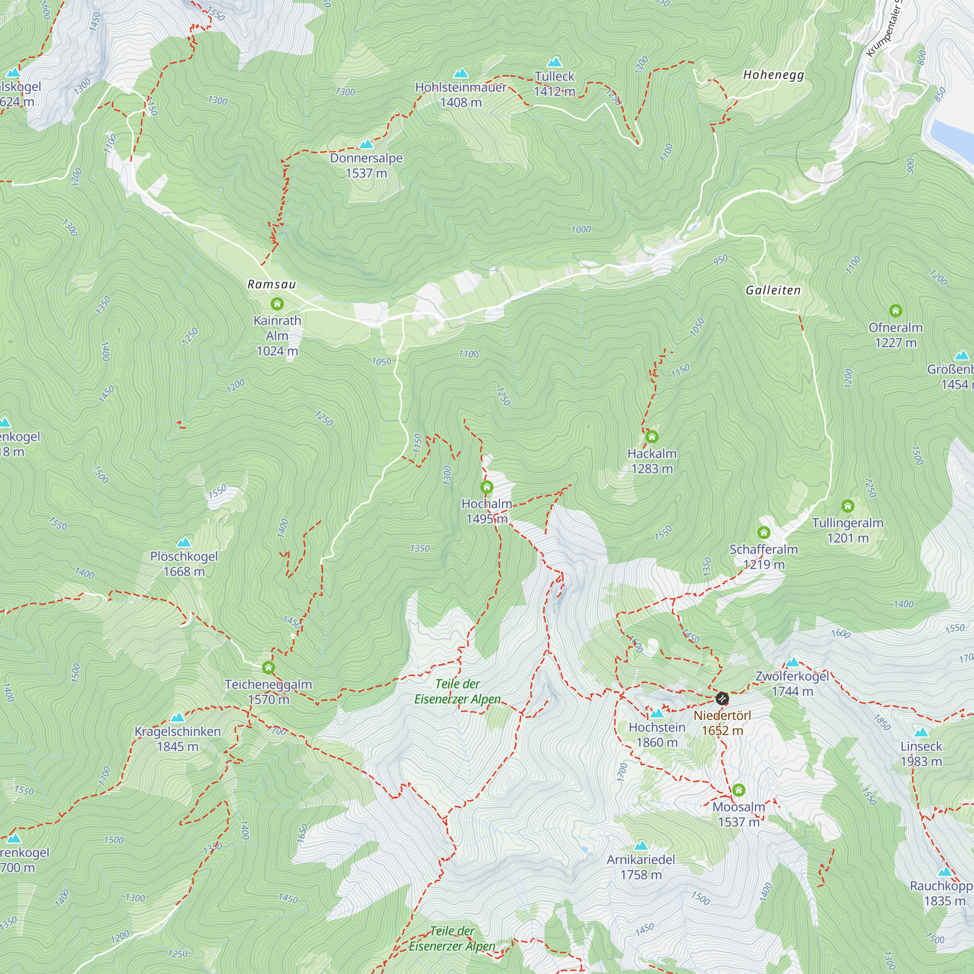 Hochalm map