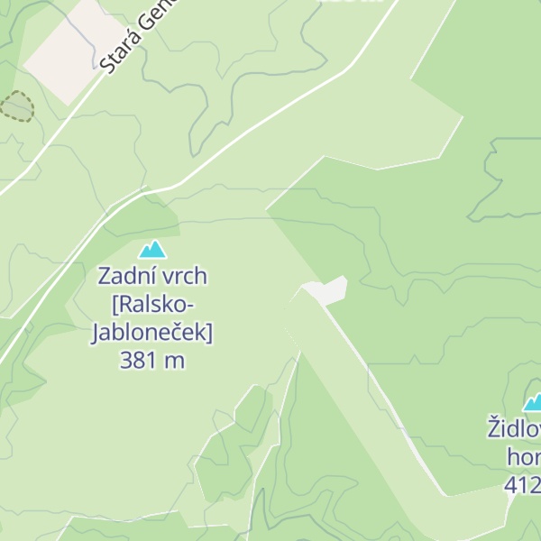 Map of Zadní vrch