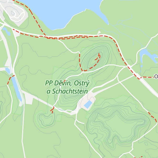 Map of Děvínská palice