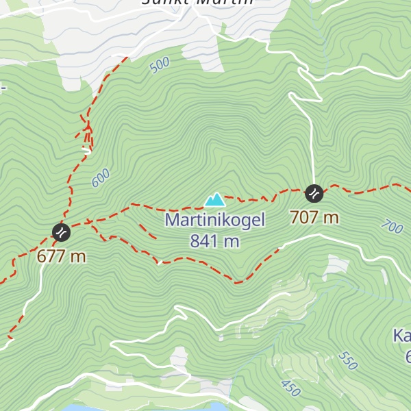 Map of Martinikogelhütte