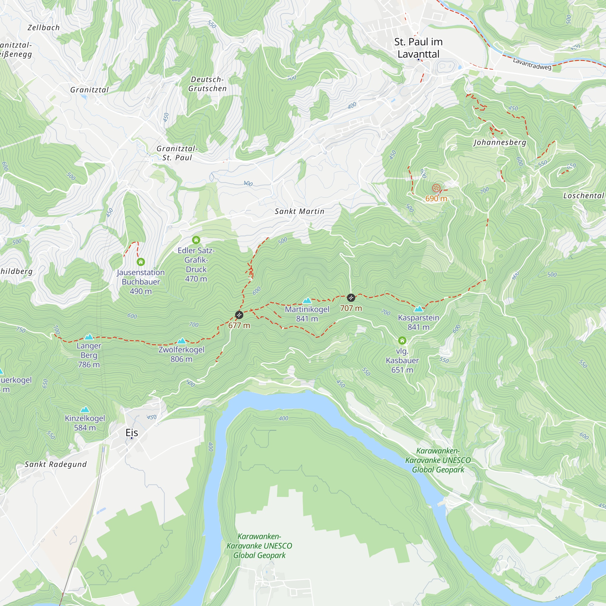 Martinikogelhütte map