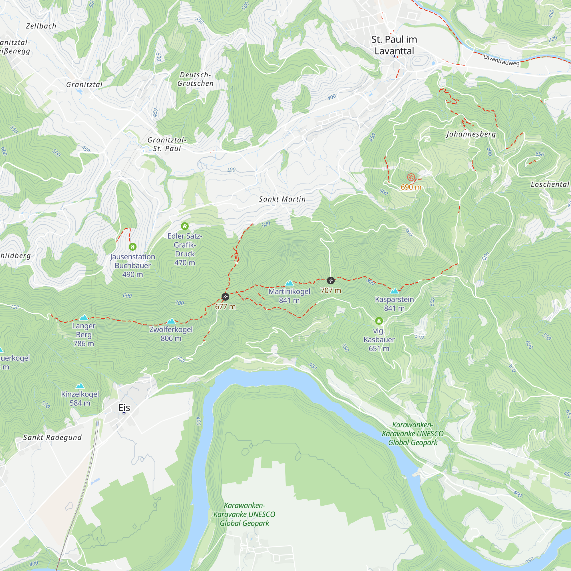 Martinikogelhütte map
