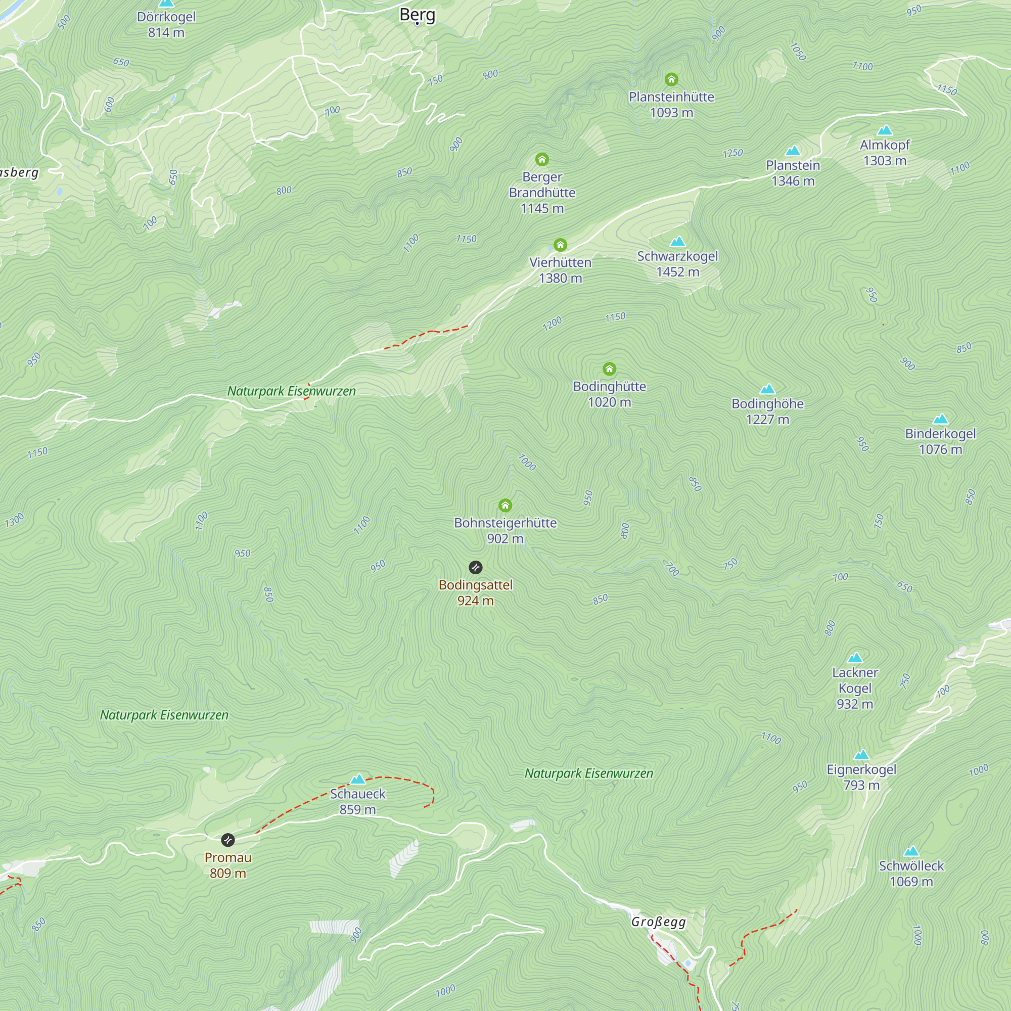 Bohnsteigerhütte map