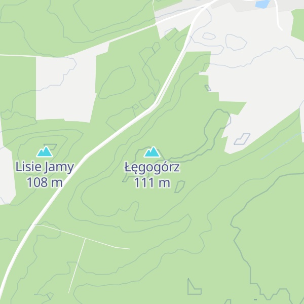 Map of Łęgogórz