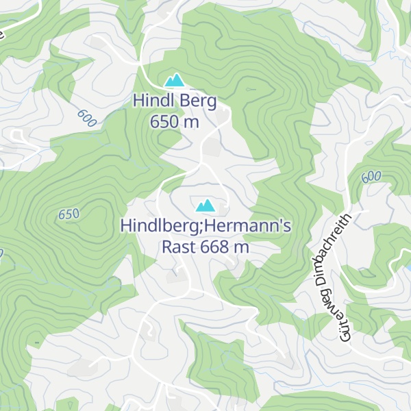 Map of Hindlberg;Hermann's Rast