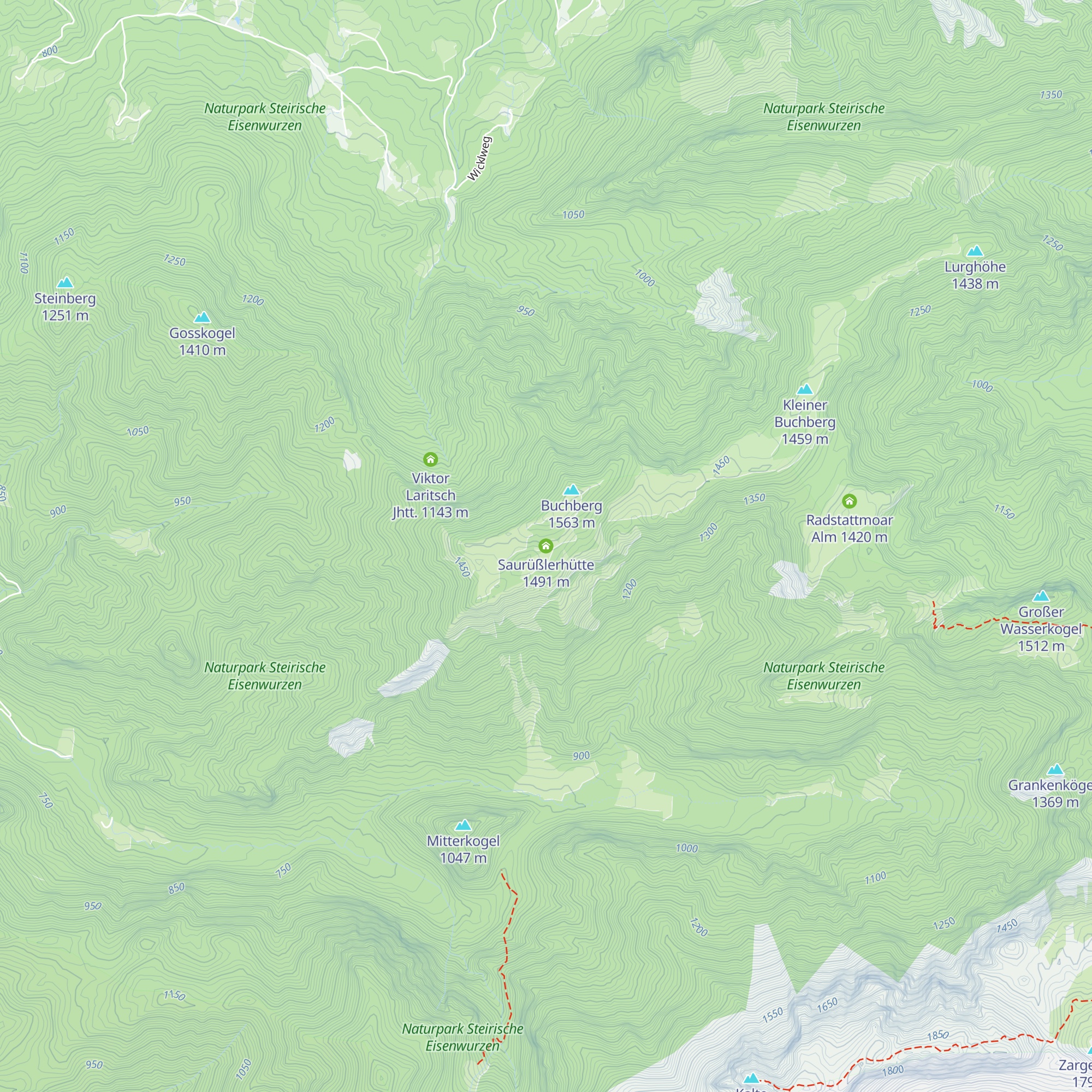 Saurüßlerhütte map