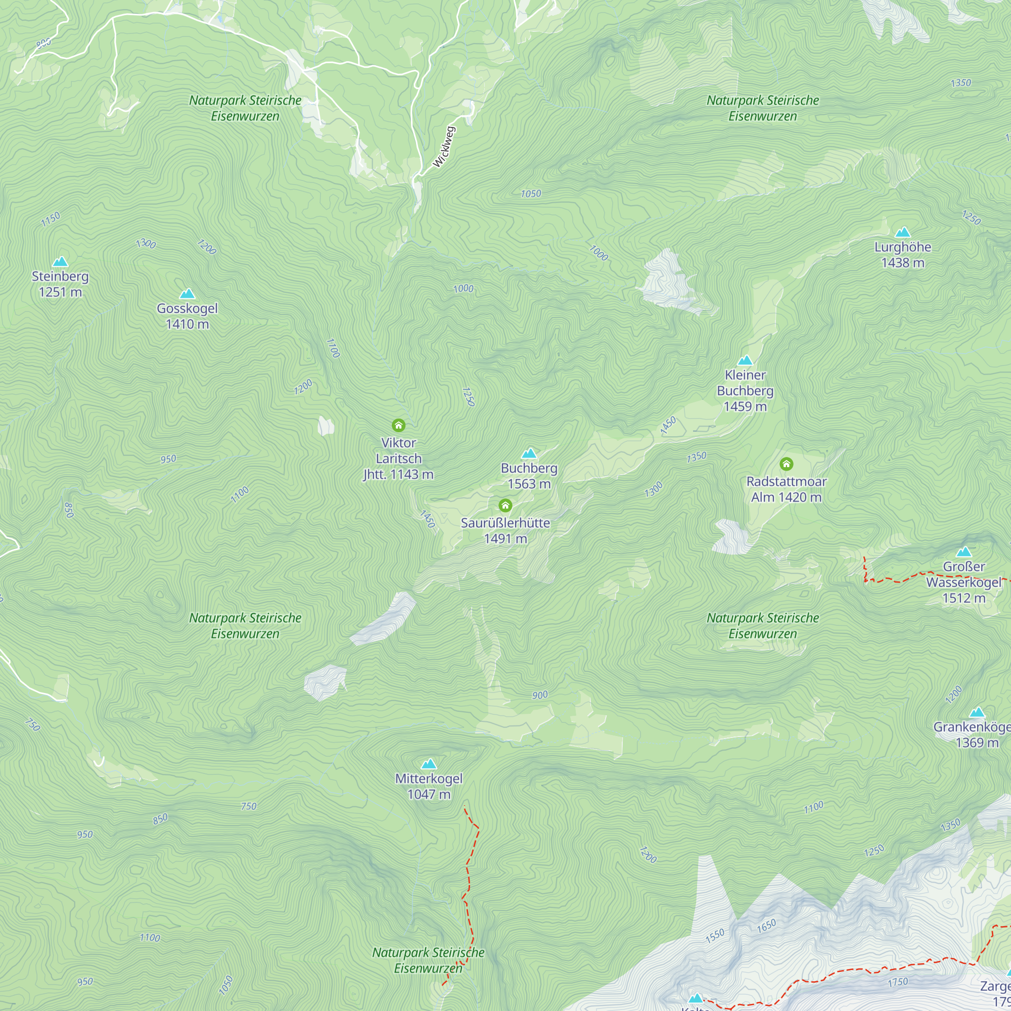 Saurüßlerhütte map