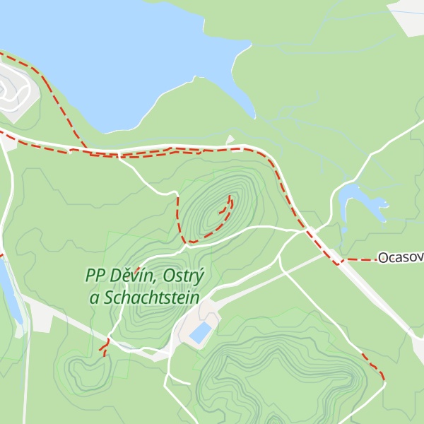 Map of Děvín