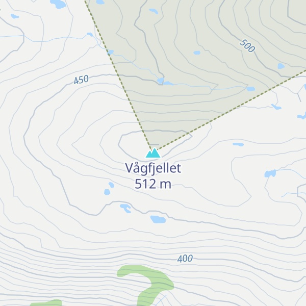 Map of Vågfjellet