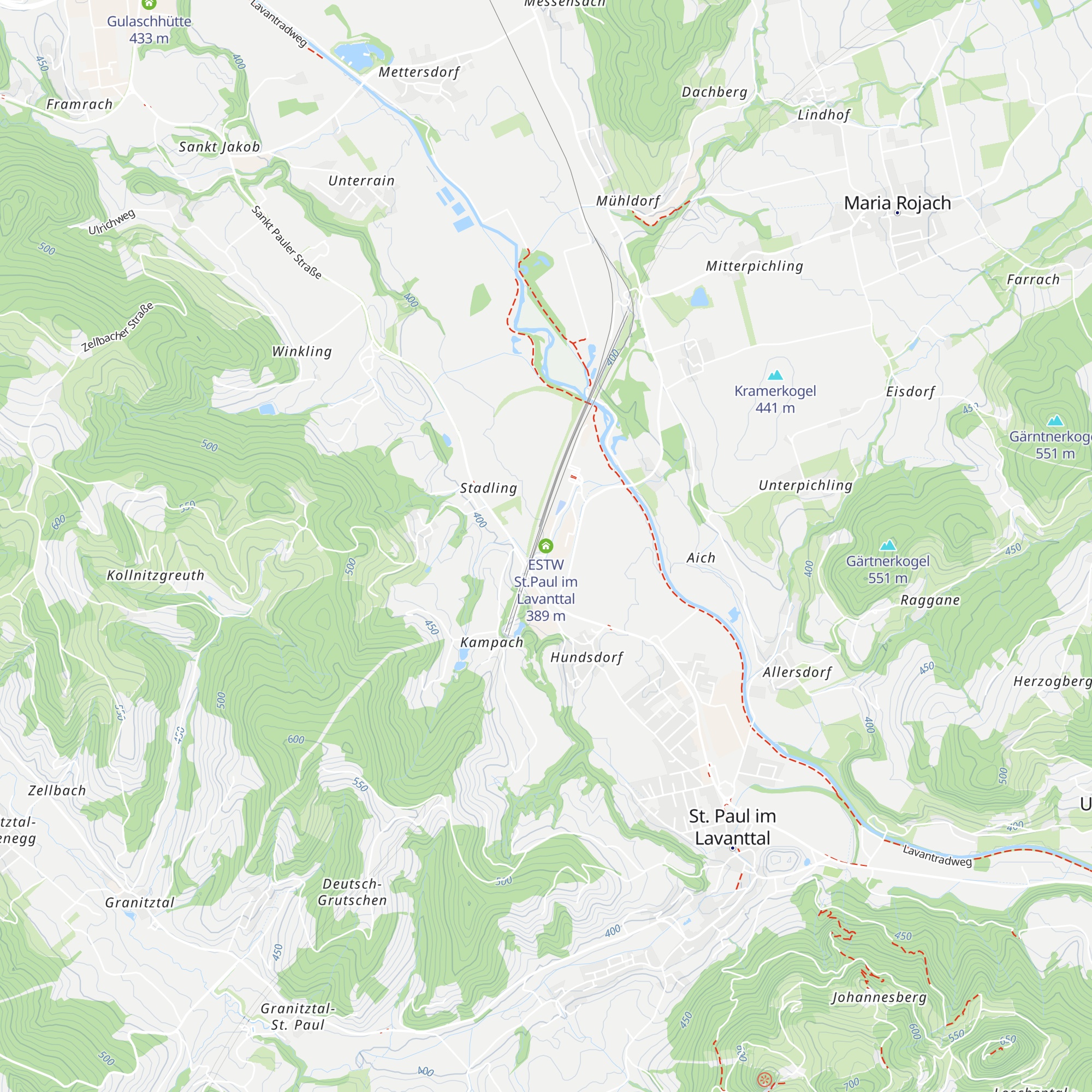 ESTW St.Paul im Lavanttal map