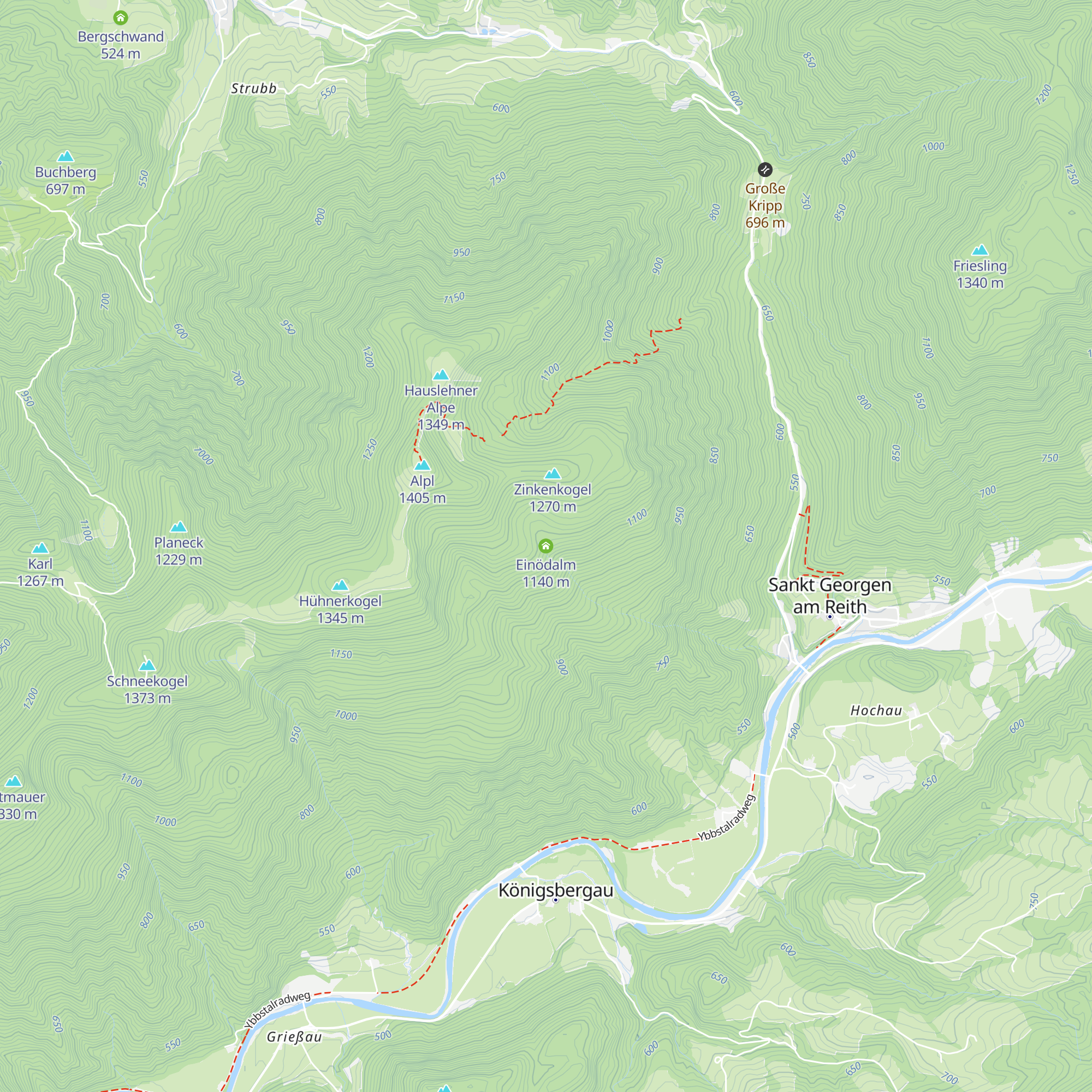 Einödalm map