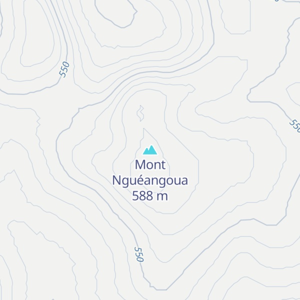 Map of Mont Nguéangoua