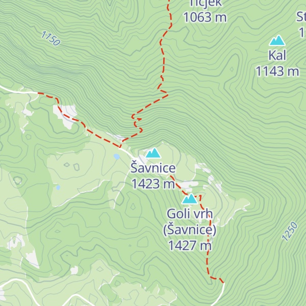Map of Šavnice