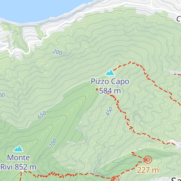 Map of Rifugio Serro Capo