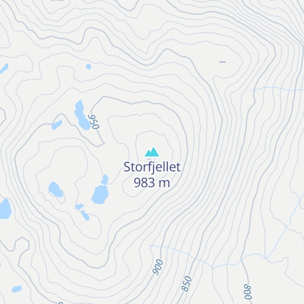 Map of Storfjellet
