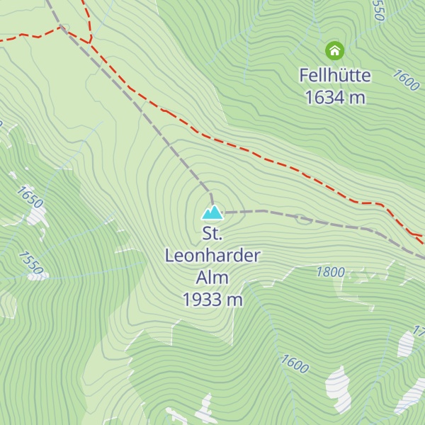 Map of St. Leonharder Alm