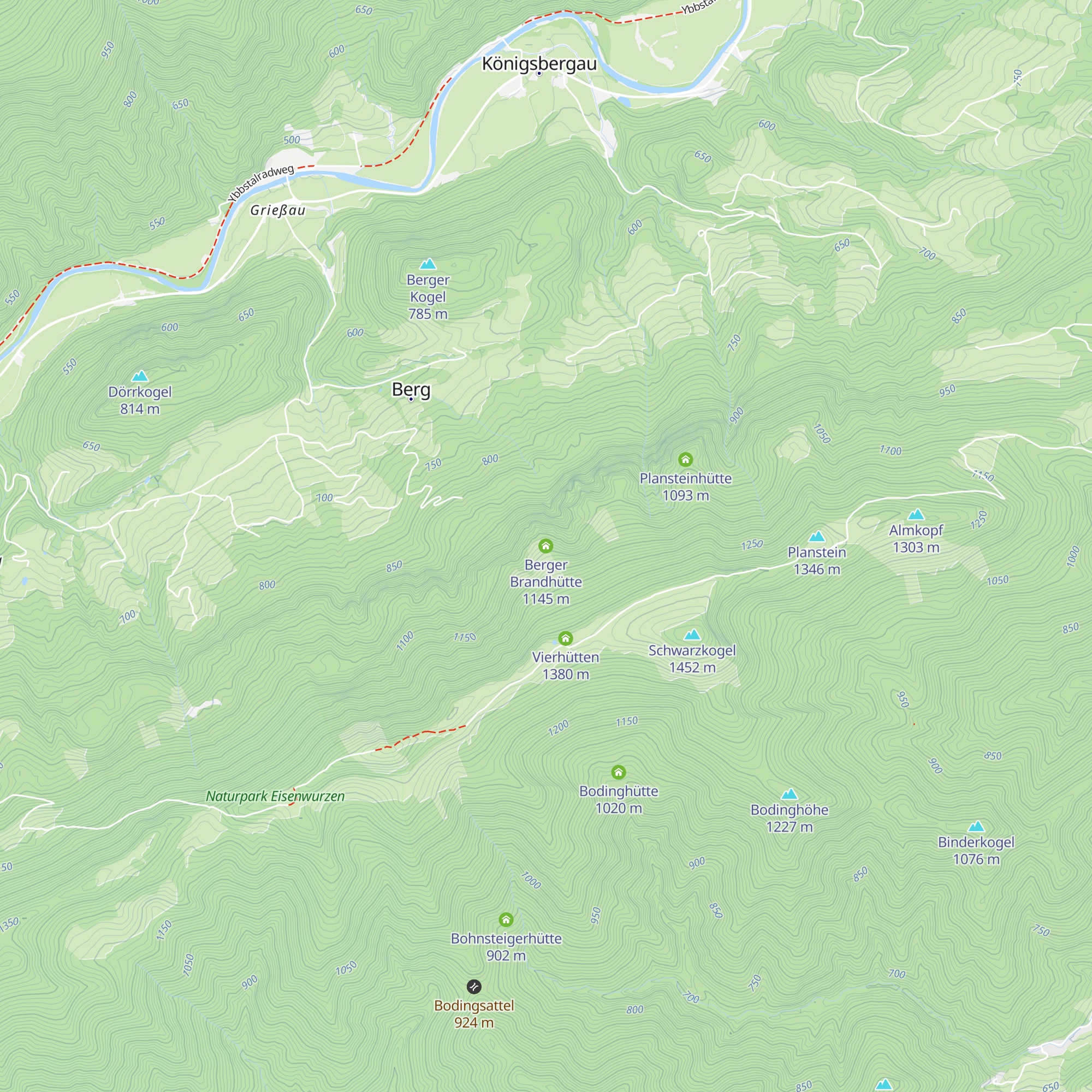 Berger Brandhütte map