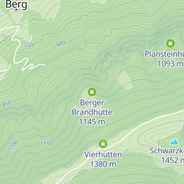 Map of Berger Brandhütte