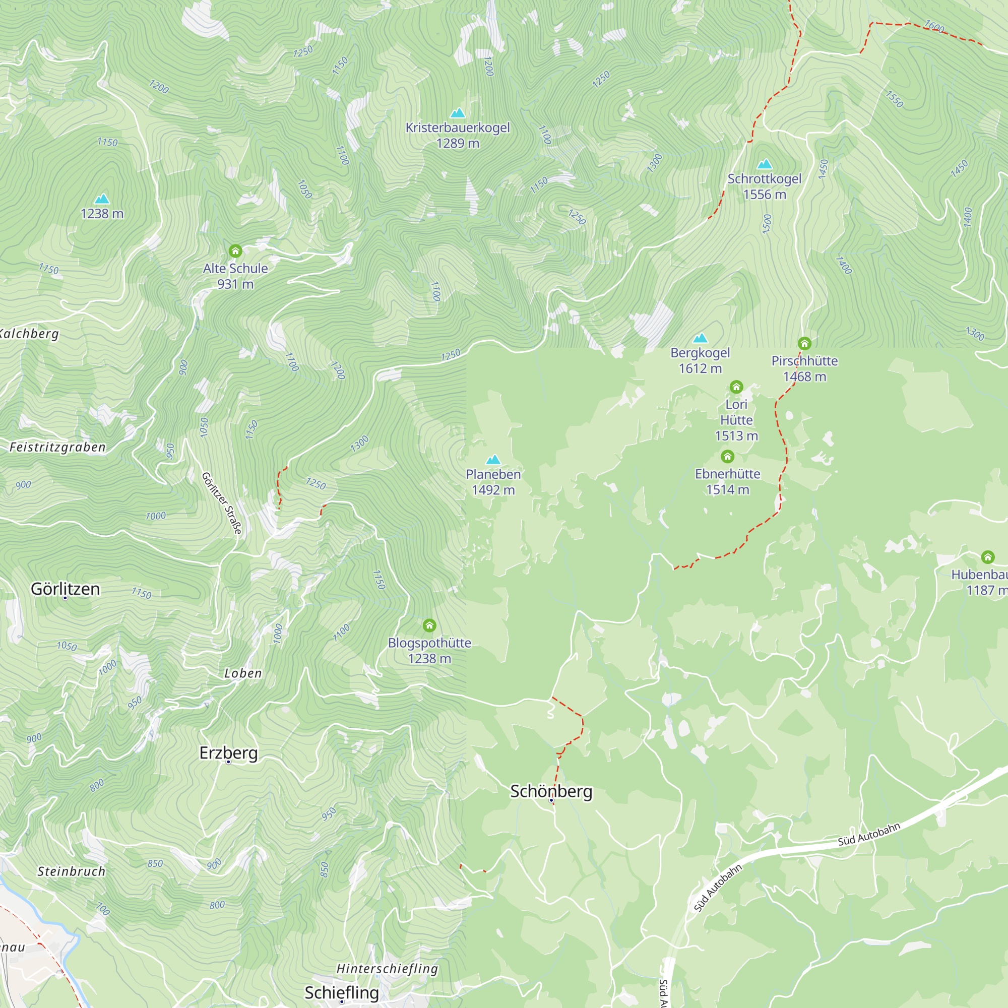 Enzianhütte map