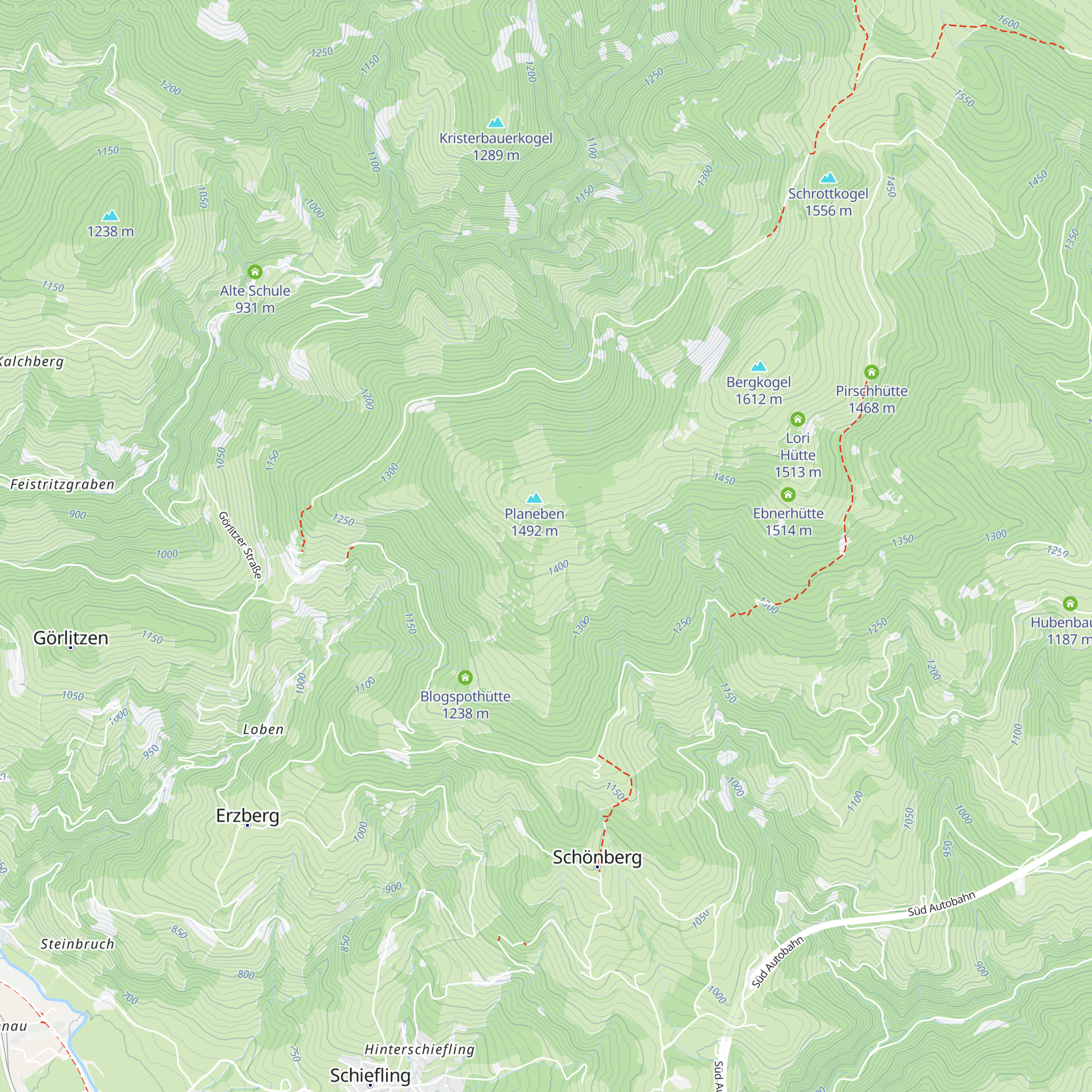 Enzianhütte map
