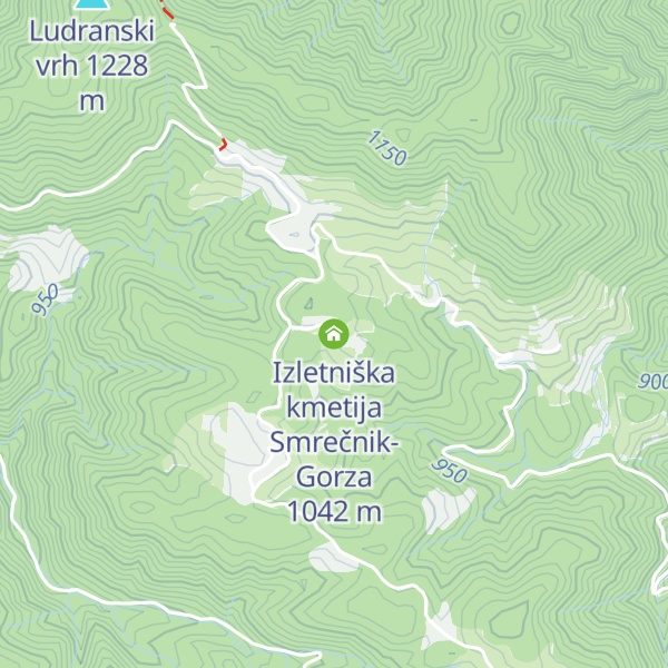 Map of Izletniška kmetija Smrečnik-Gorza