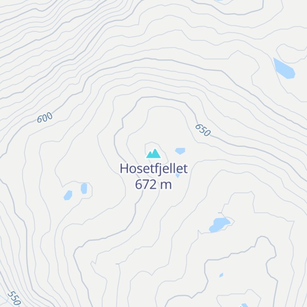 Map of Hosetfjellet