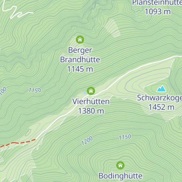 Map of Vierhütten