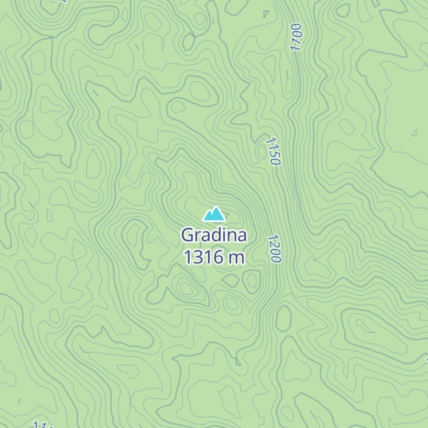 Map of Gradina