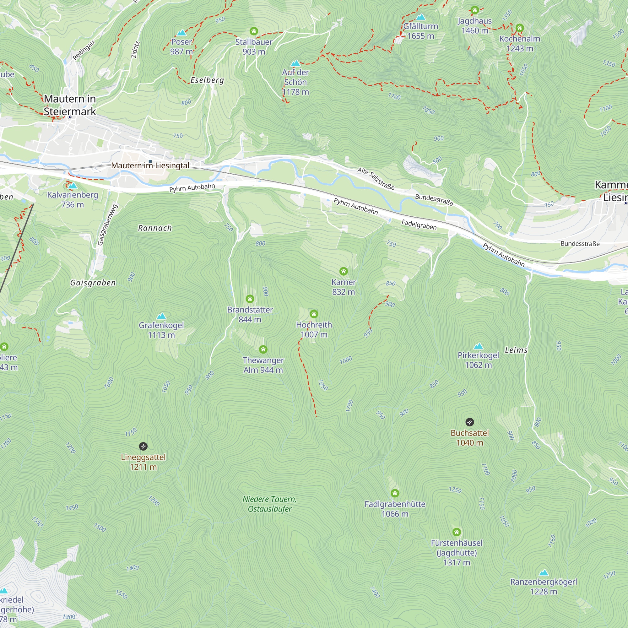 Hochreith map
