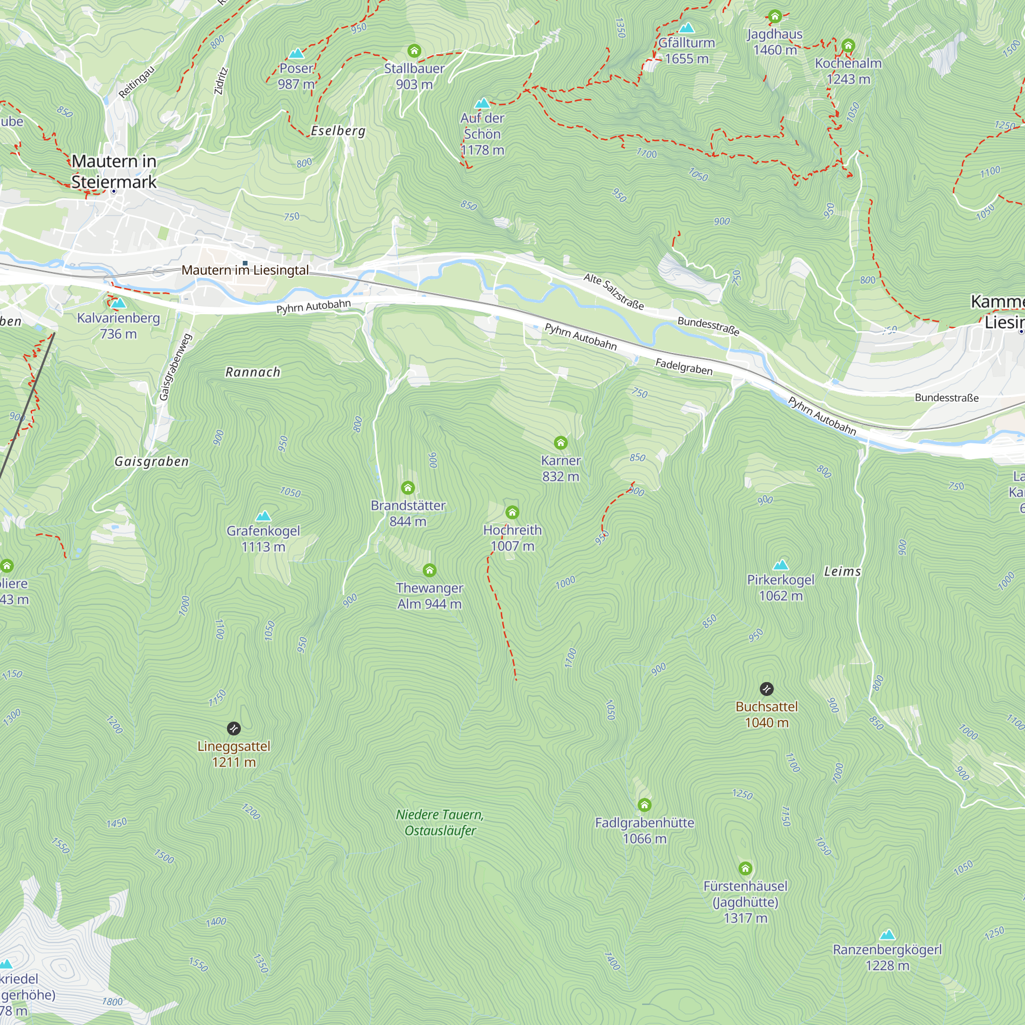 Hochreith map