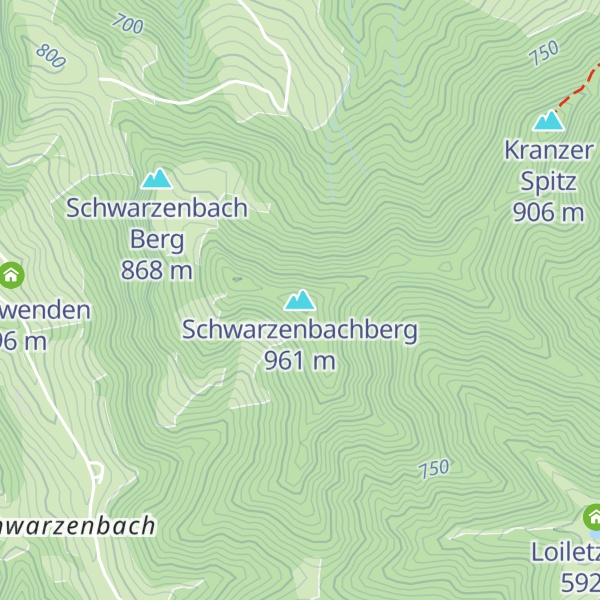 Map of Schwarzenbachberg